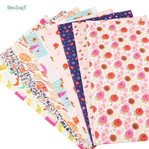 DwaIngY Print Non Woven 1mmThickness Felt Fabric For DIY Polyester Soft Felt Home Decoration Pattern Bundle Sewing Dolls 19x28cm