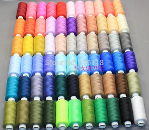 66 colours Mixed sewing thread ,sewing machine parts teryle 100% polyester thread, 388 yards/ color,Freeshipping.