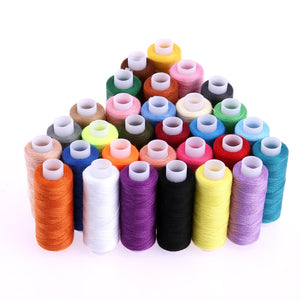 30Pcs 250 Yard Sewing Threads for Hand Sewn Machines Patchwork Polyester Embroidery Sewing Accessories Supplies