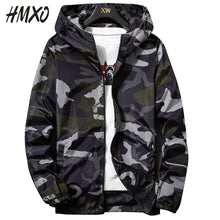 Load image into Gallery viewer, HMXO 2020 New Spring Fashion Men&#39;s Camouflage Casual Hooded jacket Streetwear Style Male Hooded Coats Men Clothing Size M-5XL
