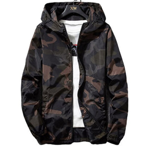 HMXO 2020 New Spring Fashion Men's Camouflage Casual Hooded jacket Streetwear Style Male Hooded Coats Men Clothing Size M-5XL