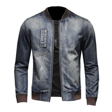 Load image into Gallery viewer, Autumn 2019 Denim Jacket Men Hip Hop Clothing High Quality Business Casual Zipper Jeans Jacket Coat Male Coats Chaqueta Hombre
