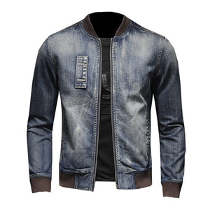 Autumn 2019 Denim Jacket Men Hip Hop Clothing High Quality Business Casual Zipper Jeans Jacket Coat Male Coats Chaqueta Hombre