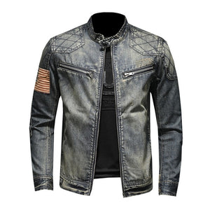 Autumn 2019 Denim Jacket Men Hip Hop Clothing High Quality Business Casual Zipper Jeans Jacket Coat Male Coats Chaqueta Hombre