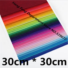Load image into Gallery viewer, 40pcs 30*30 1mm Sewing Crafts Gift DIY Needlework Needle Felt Fabric Material Colorful Polyester Nonwoven Fabric For Exhibition
