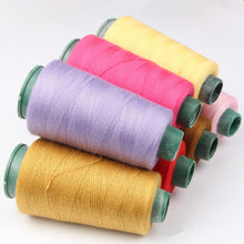 Load image into Gallery viewer, 4pcs/lot, 1200M/pc Cowboy Jeans Tape Thread Cheap Sale Sewing Threads 100% Polyester Machine Sewing Thread Set Sewing thighs
